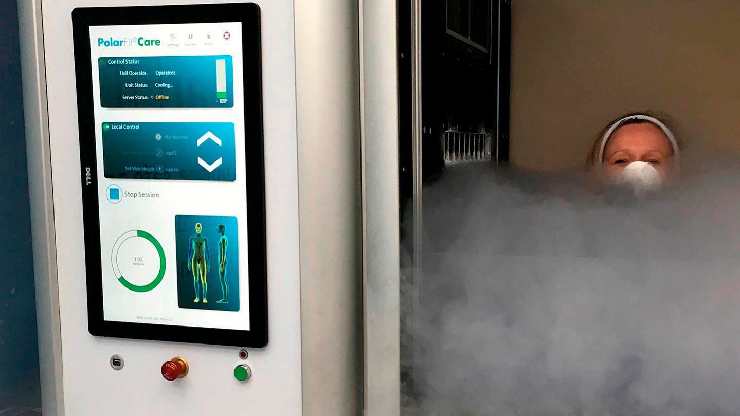 A whole body cryotherapy treatment
