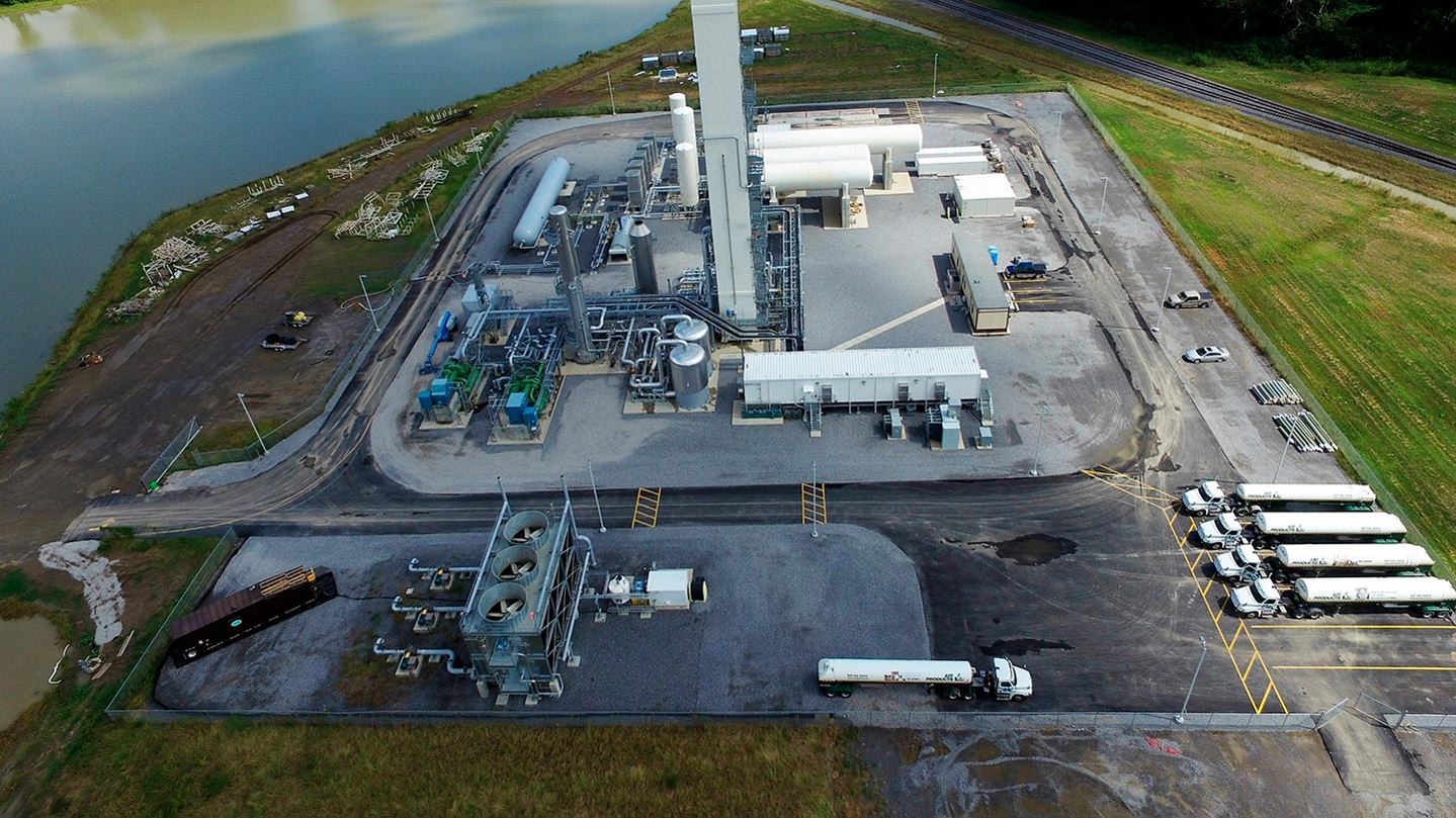 Aerial view of plant