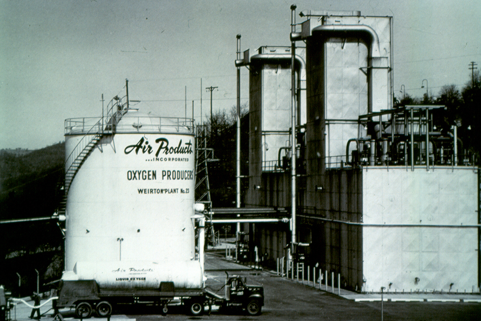 First oxygen on-site plant, Weirton Steel 1951
